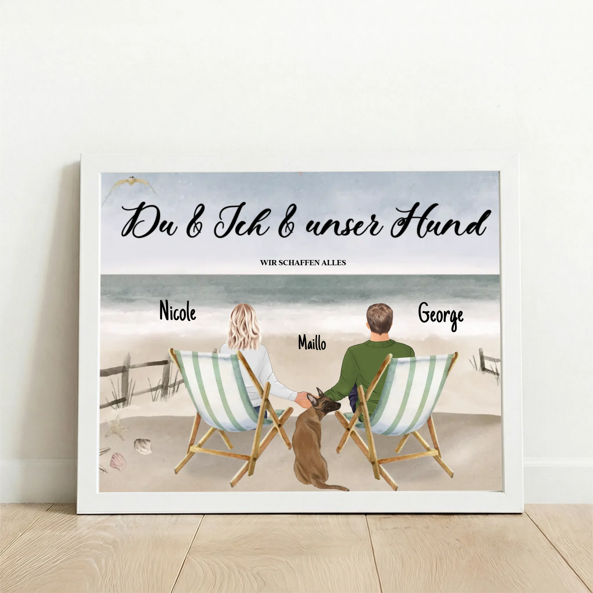 Framed Poster UK horizontal white