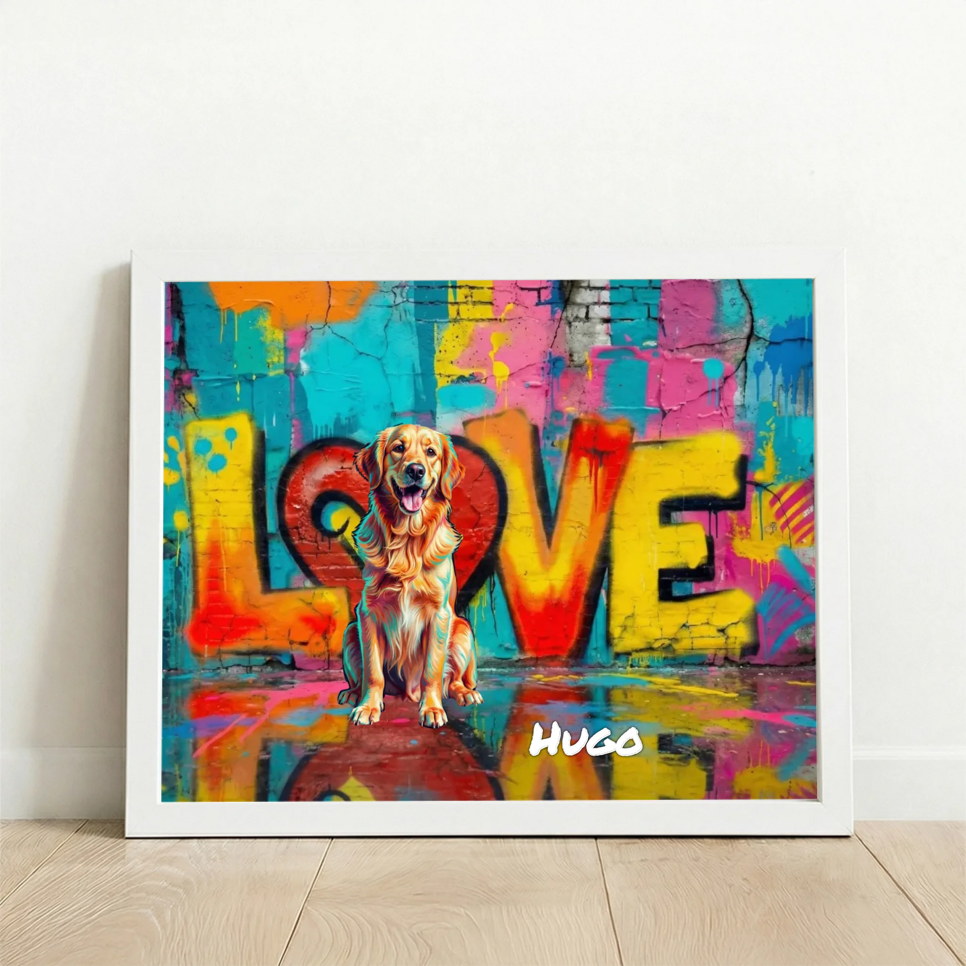 Framed Poster UK horizontal white