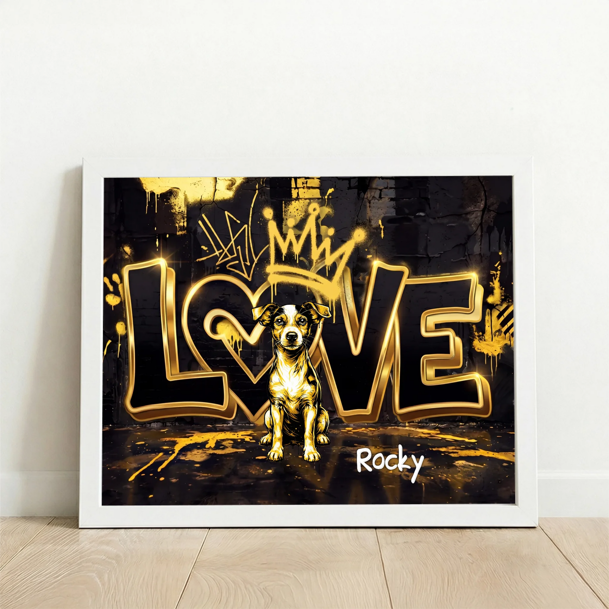 Framed Poster UK horizontal white