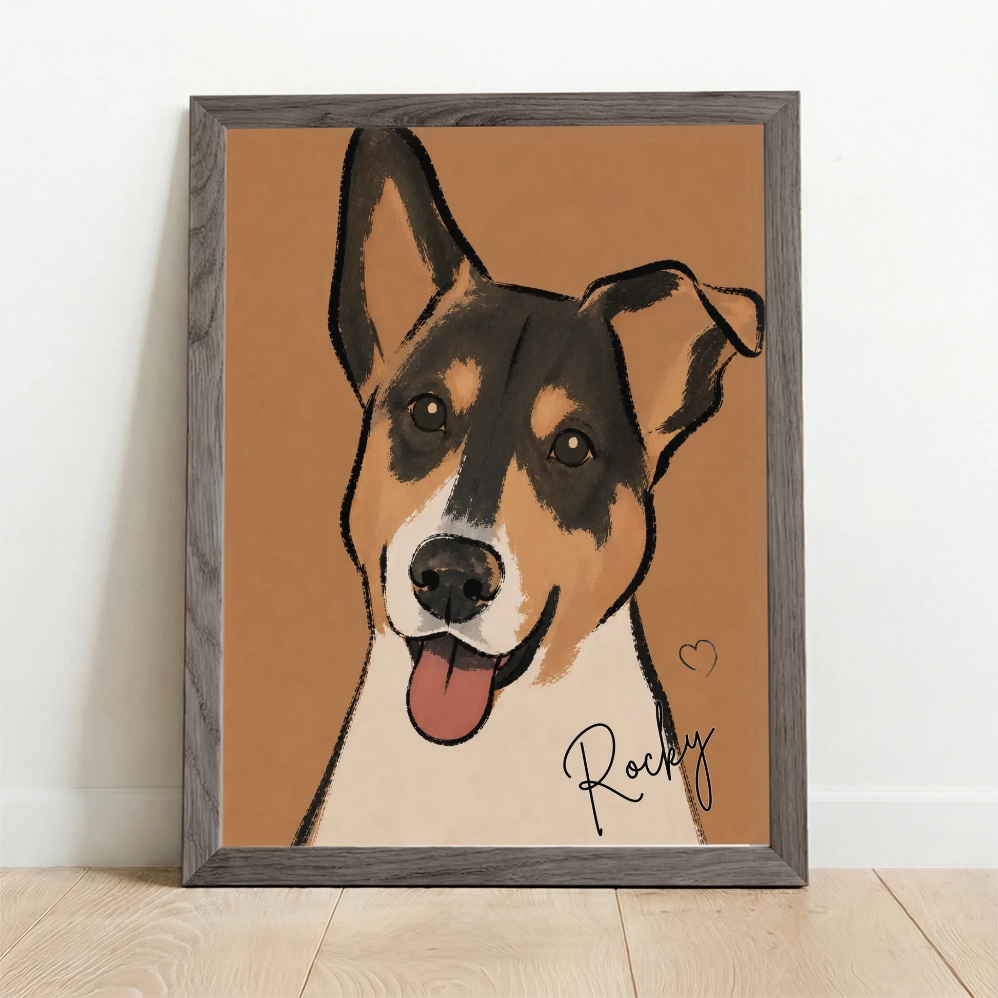 Framed Poster UK oak