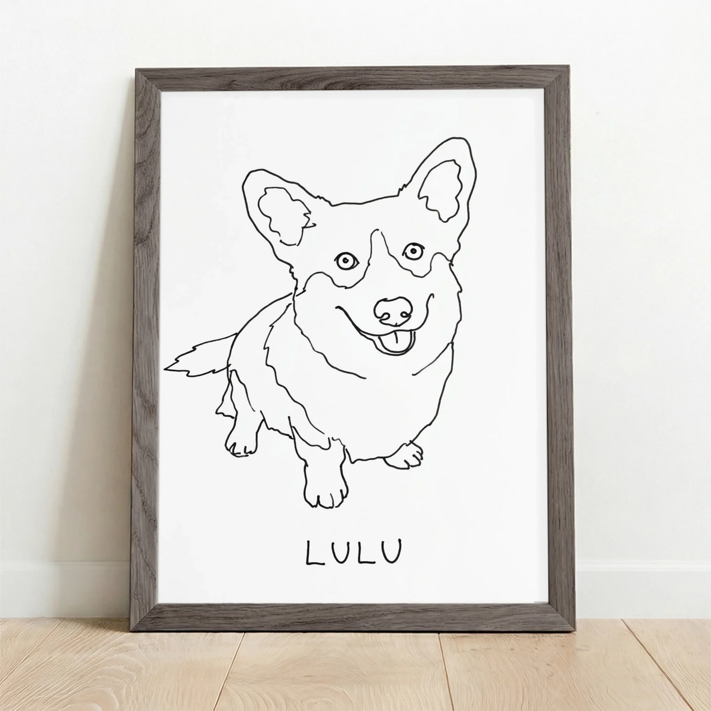 Framed Poster UK oak