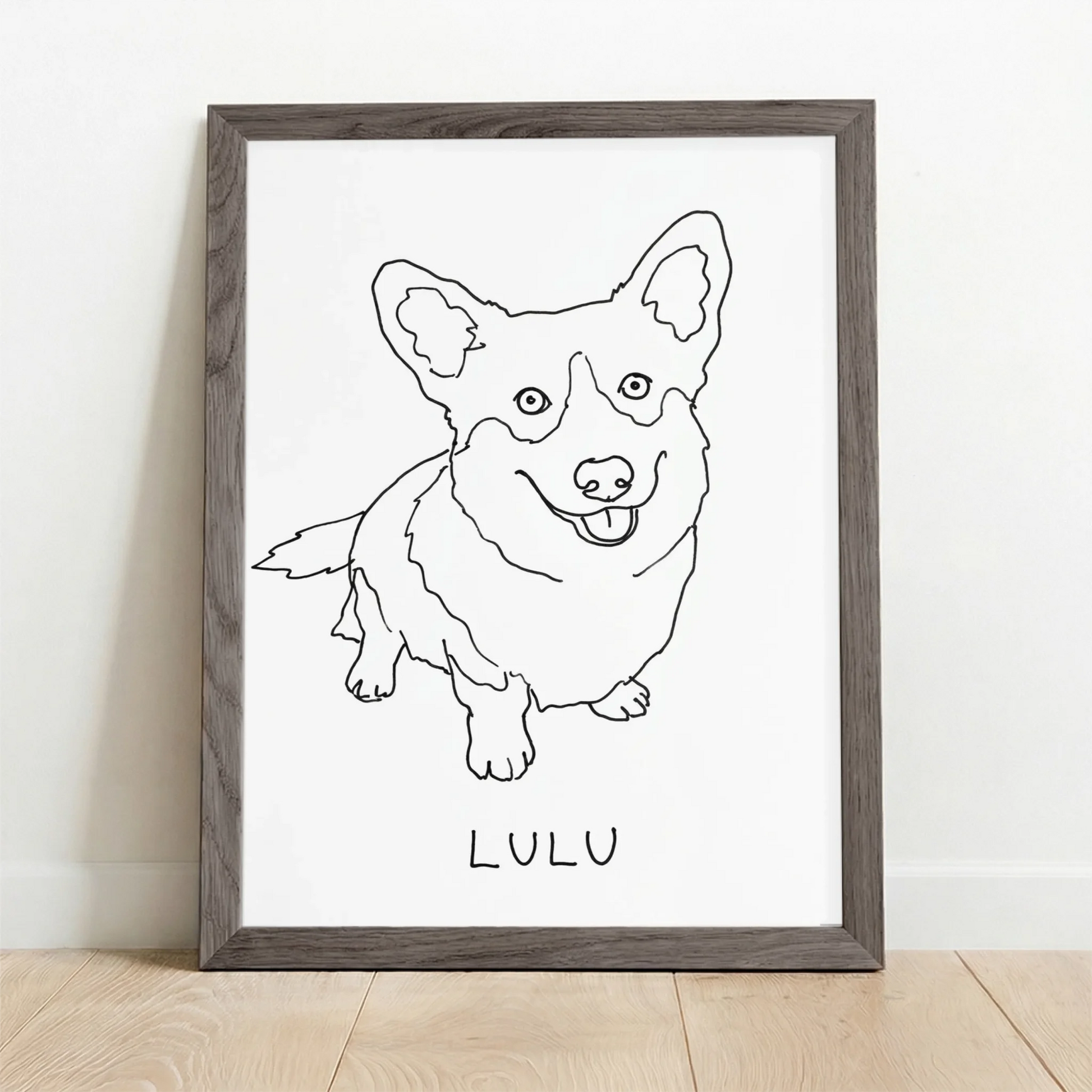 Framed Poster UK oak