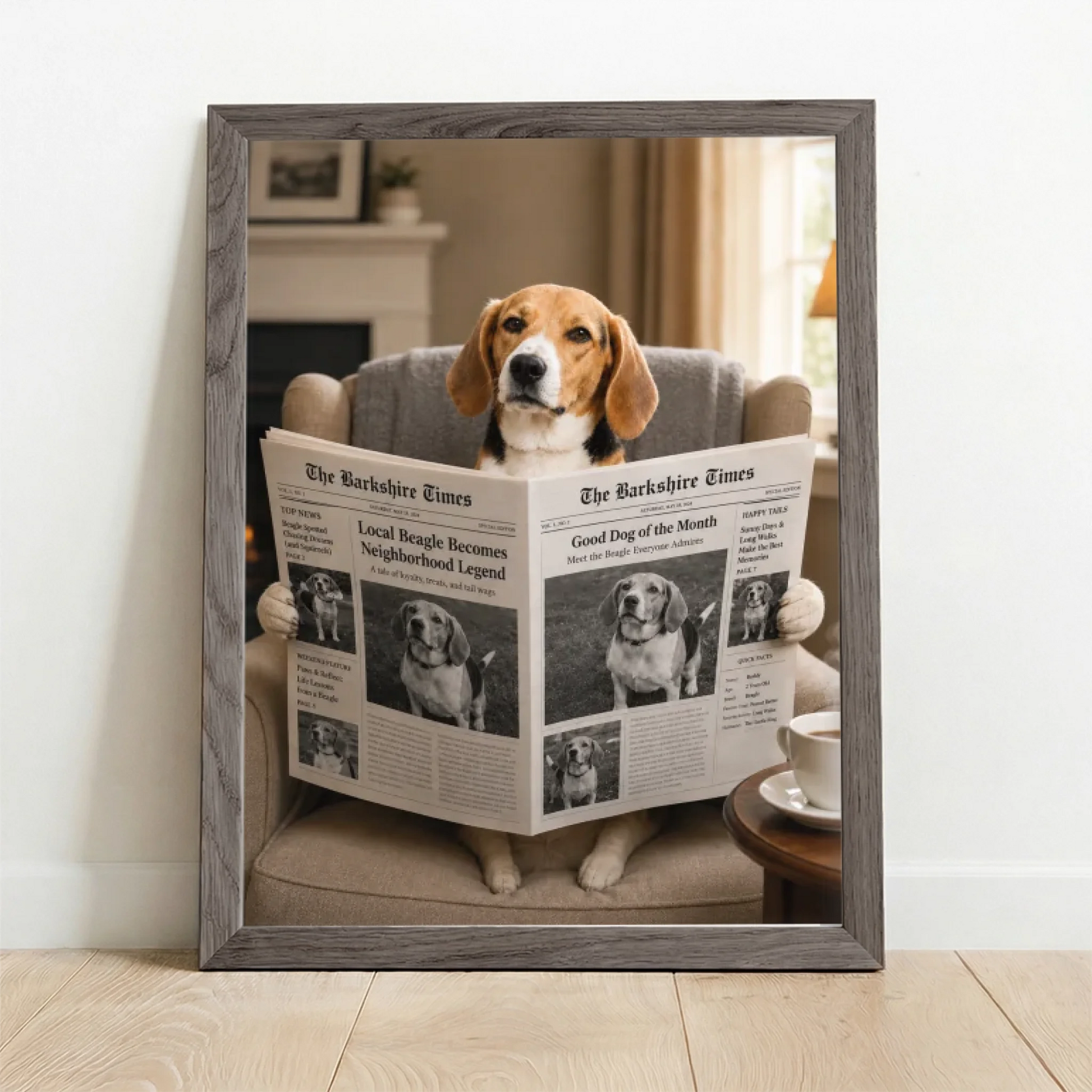 Framed Poster UK oak