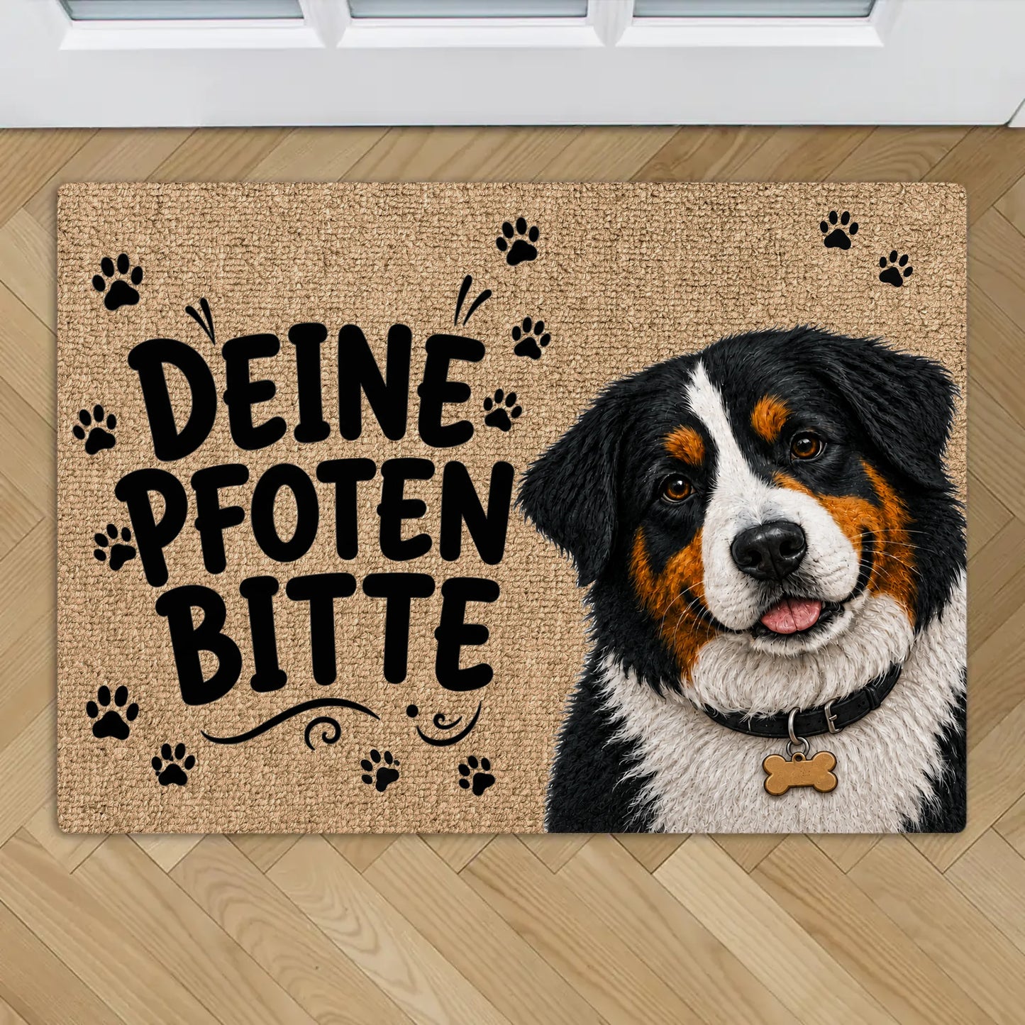 Personalisierte Fußmatte - Deine Pfoten Bitte