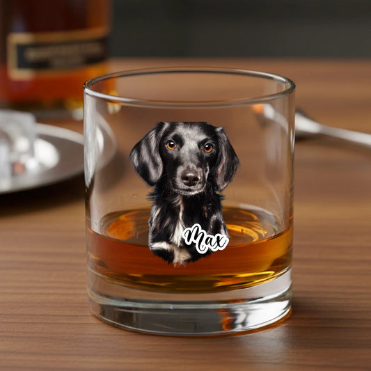 Personalisiertes Whiskyglas - Haustierportrait