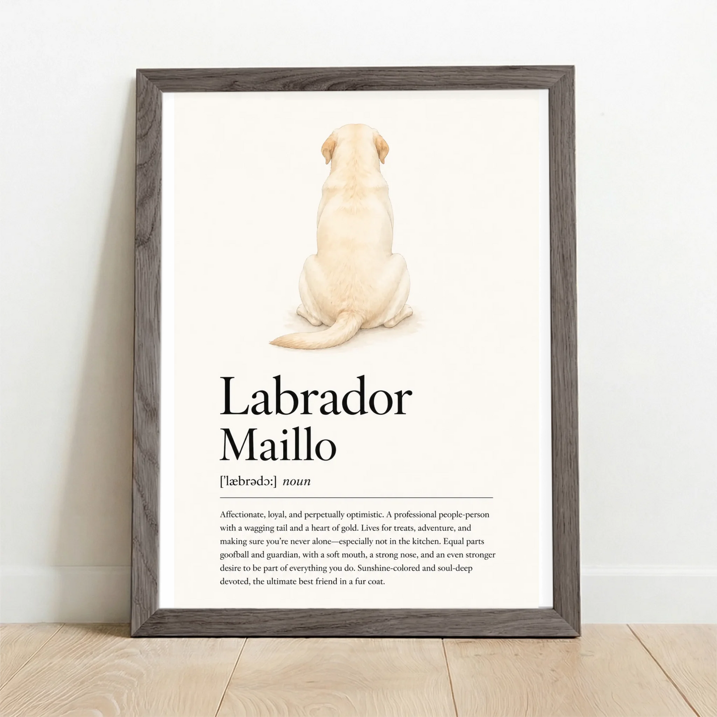 Framed Poster UK oak