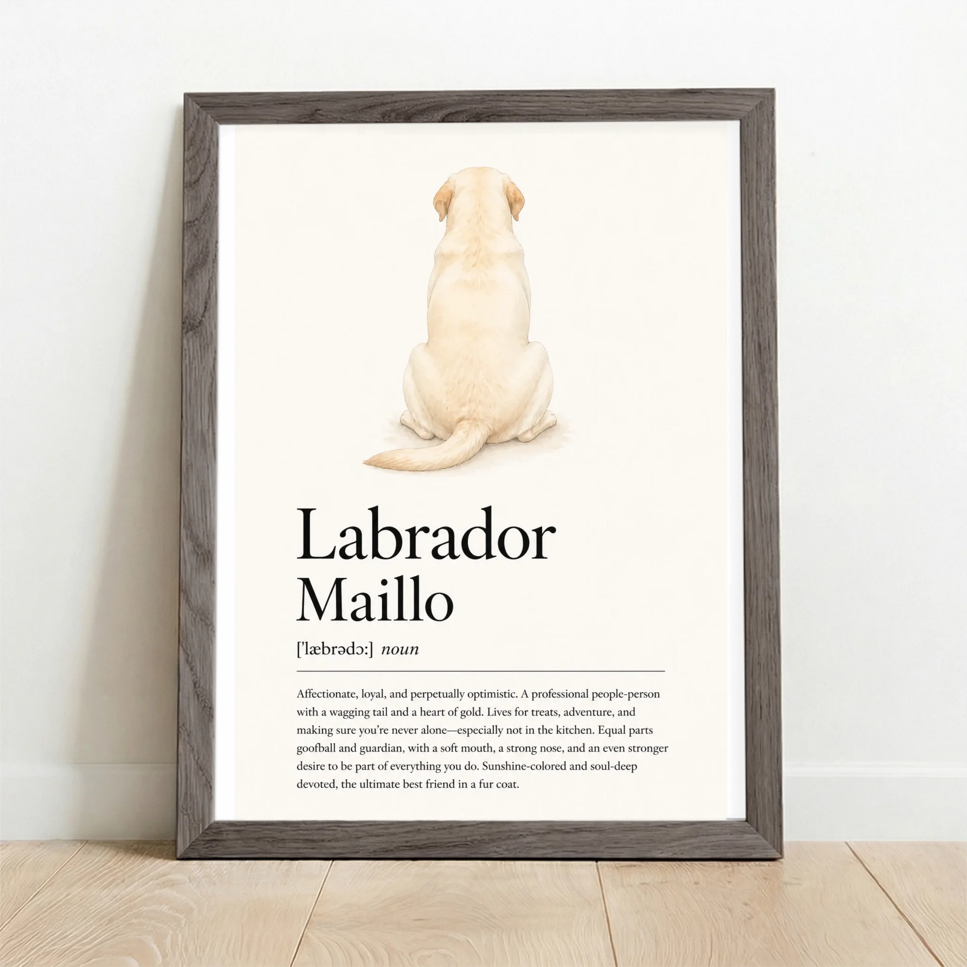 Framed Poster UK oak