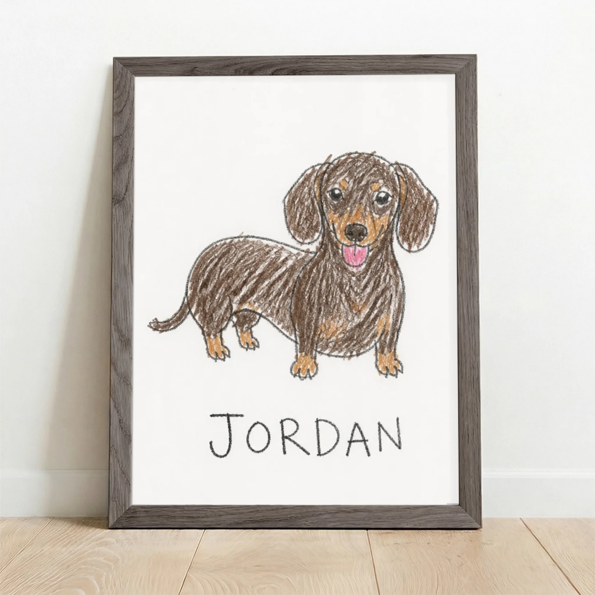 Framed Poster UK oak