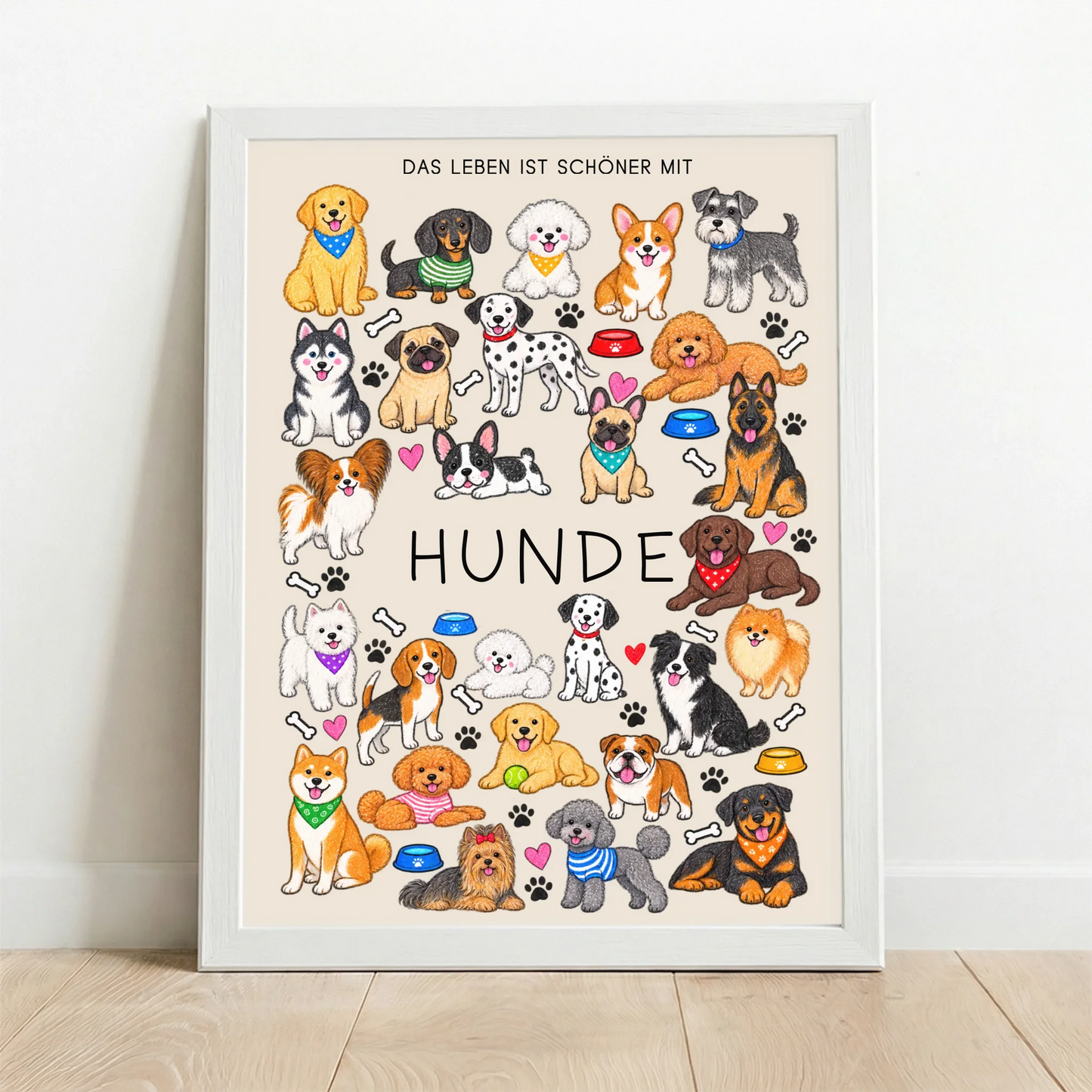 Framed Poster white