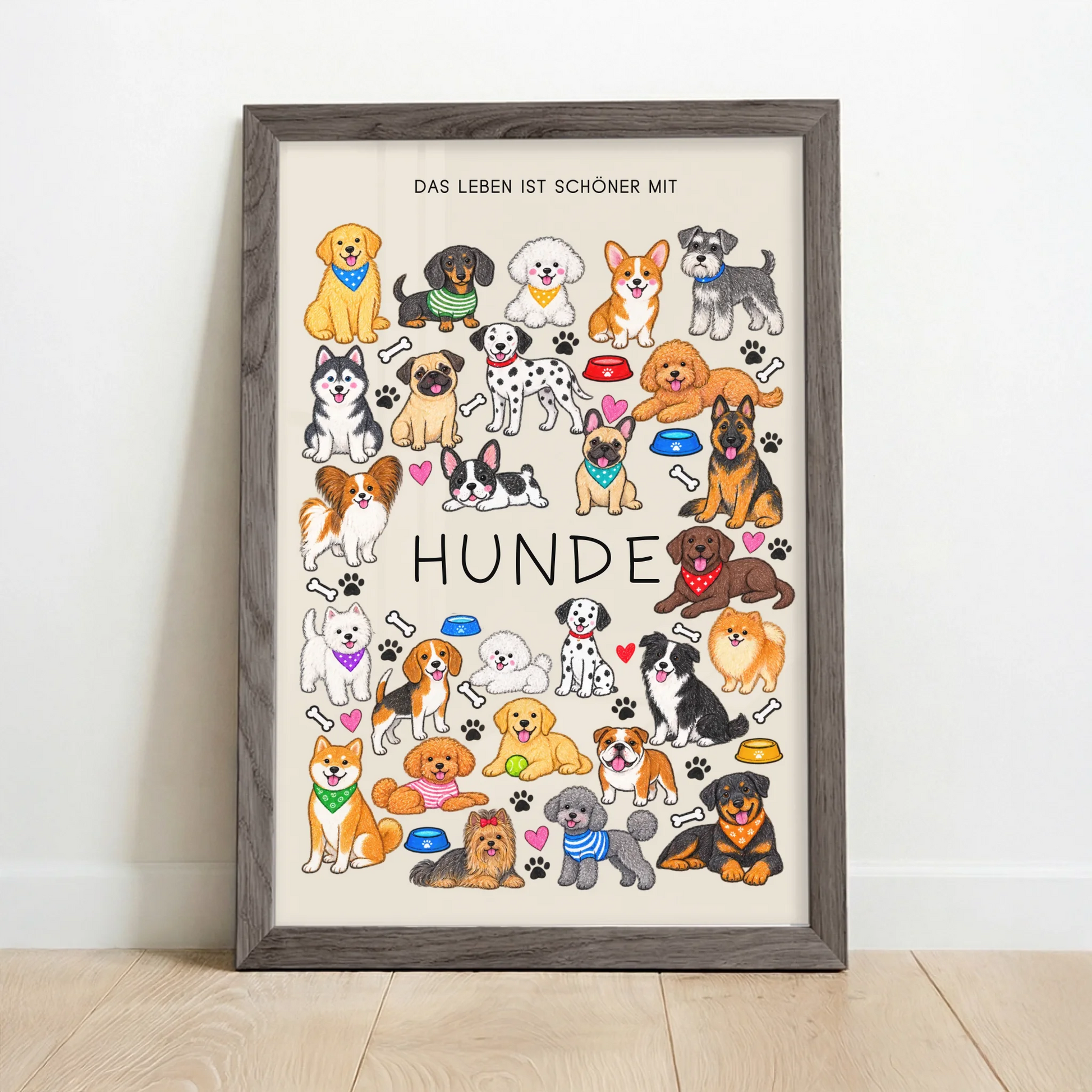 Framed Poster UK oak copy