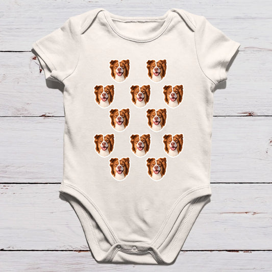 Personalisierter Babybody - Photo Face Print