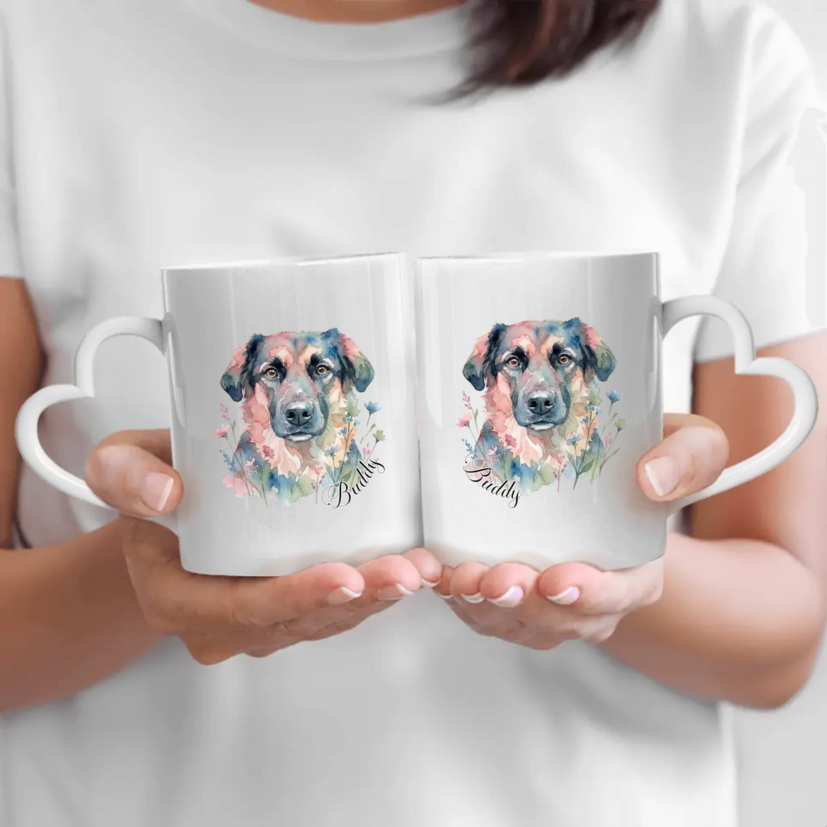 Personalisierte Tasse - Aquarell