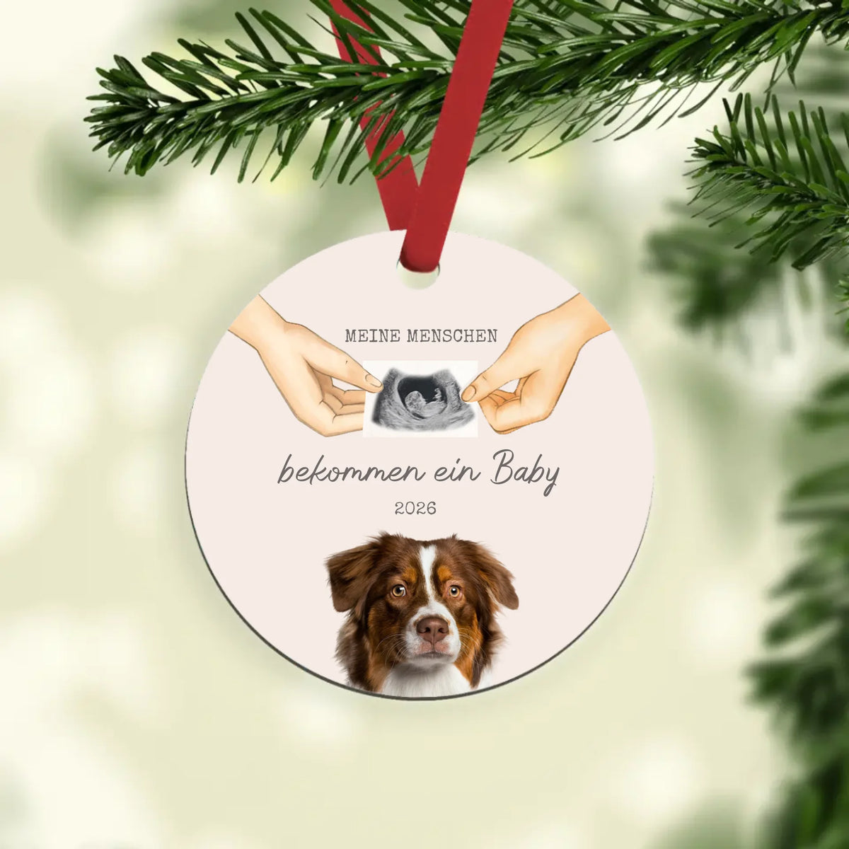 Personalisiertes Ornament - Baby Ankündigung