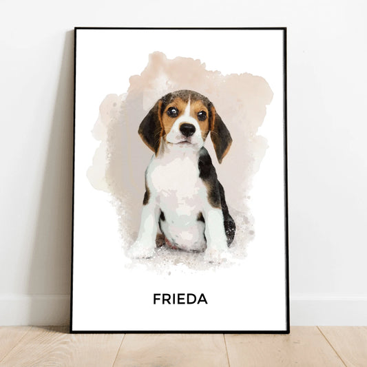 Personalisiertes Poster - Wasserfarben