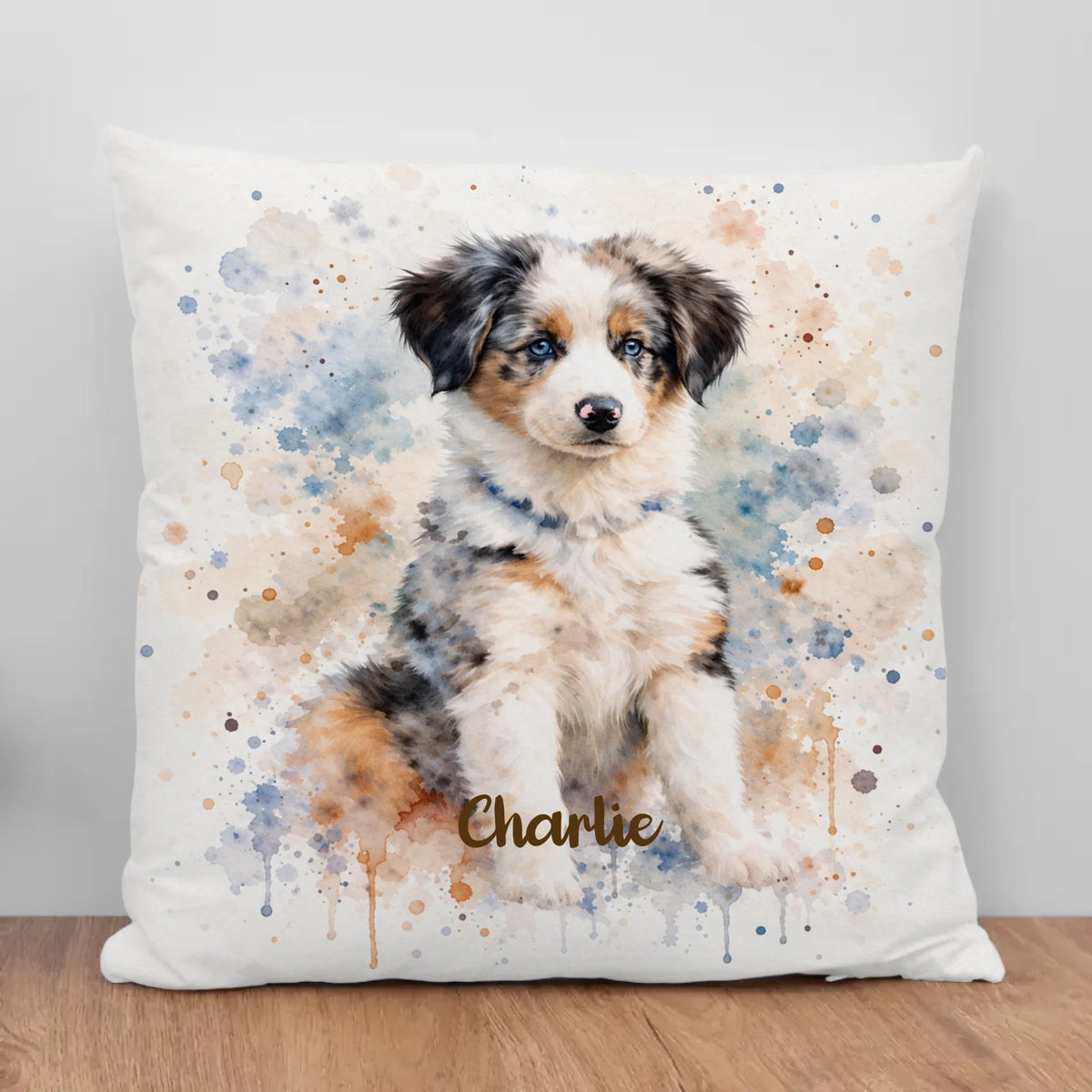 Personalisiertes Kissen - Realistisches Aquarellporträt