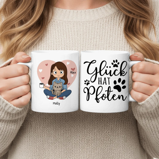Personalisierte Tasse (Comic Style) - Haustiereltern