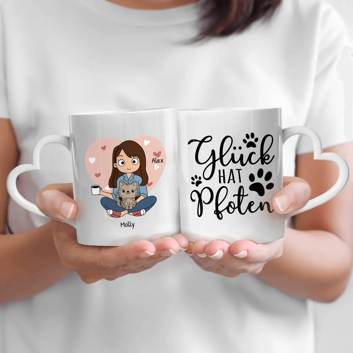 Personalisierte Tasse (Comic Style) - Haustiereltern