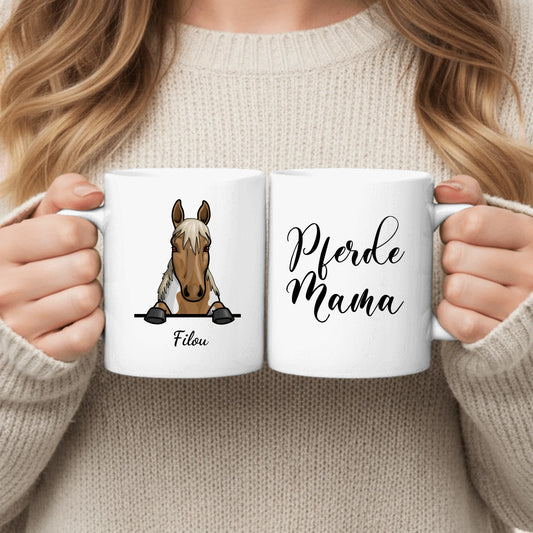 Personalisierte Tasse - Pferdemama