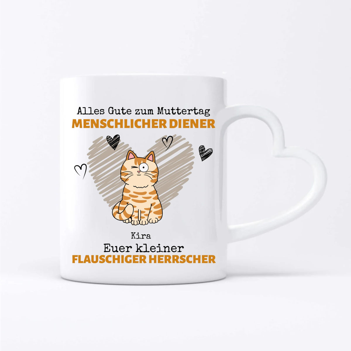 Personalisierte Tasse - Flauschige Herrscher mit Katze