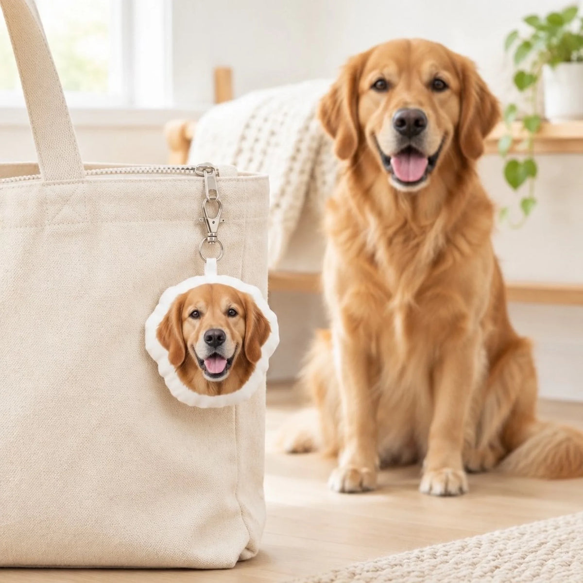Personalisierte Form Schlüsselanhänger - Dein Fotokopf - als Taschenanhänger - Pet Printed