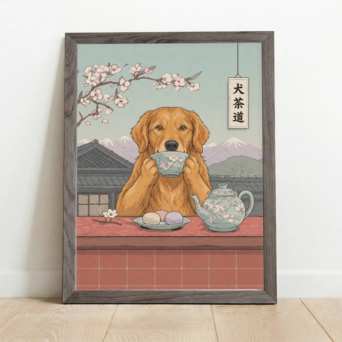 Framed Poster UK oak