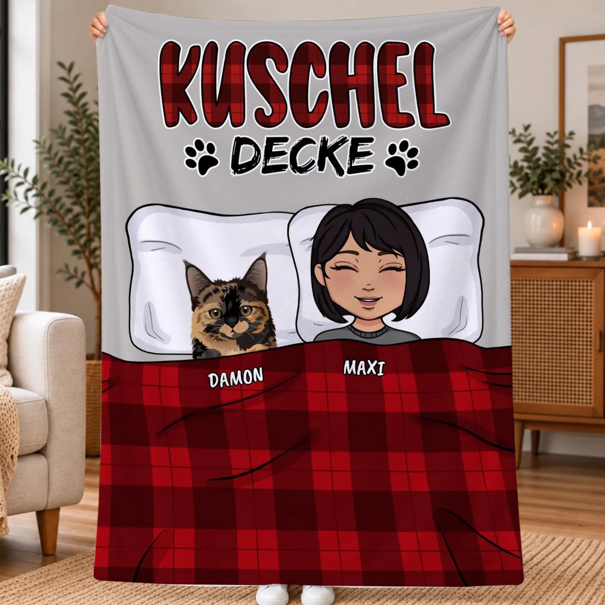 Personalisierte Decke - Kuscheldecke