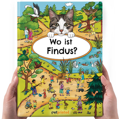 Wo bist du? - Personalisiertes Katzen-Wimmelbuch