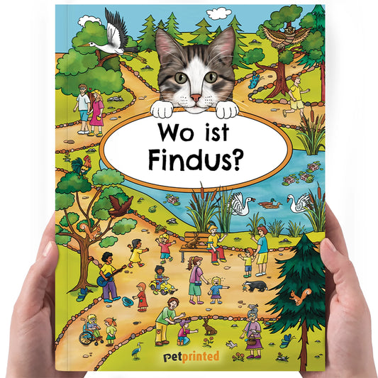 Wo bist du? - Personalisiertes Katzen-Wimmelbuch